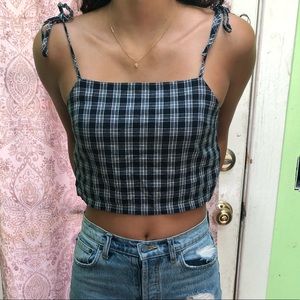 Brandy Melville tie strap crop top